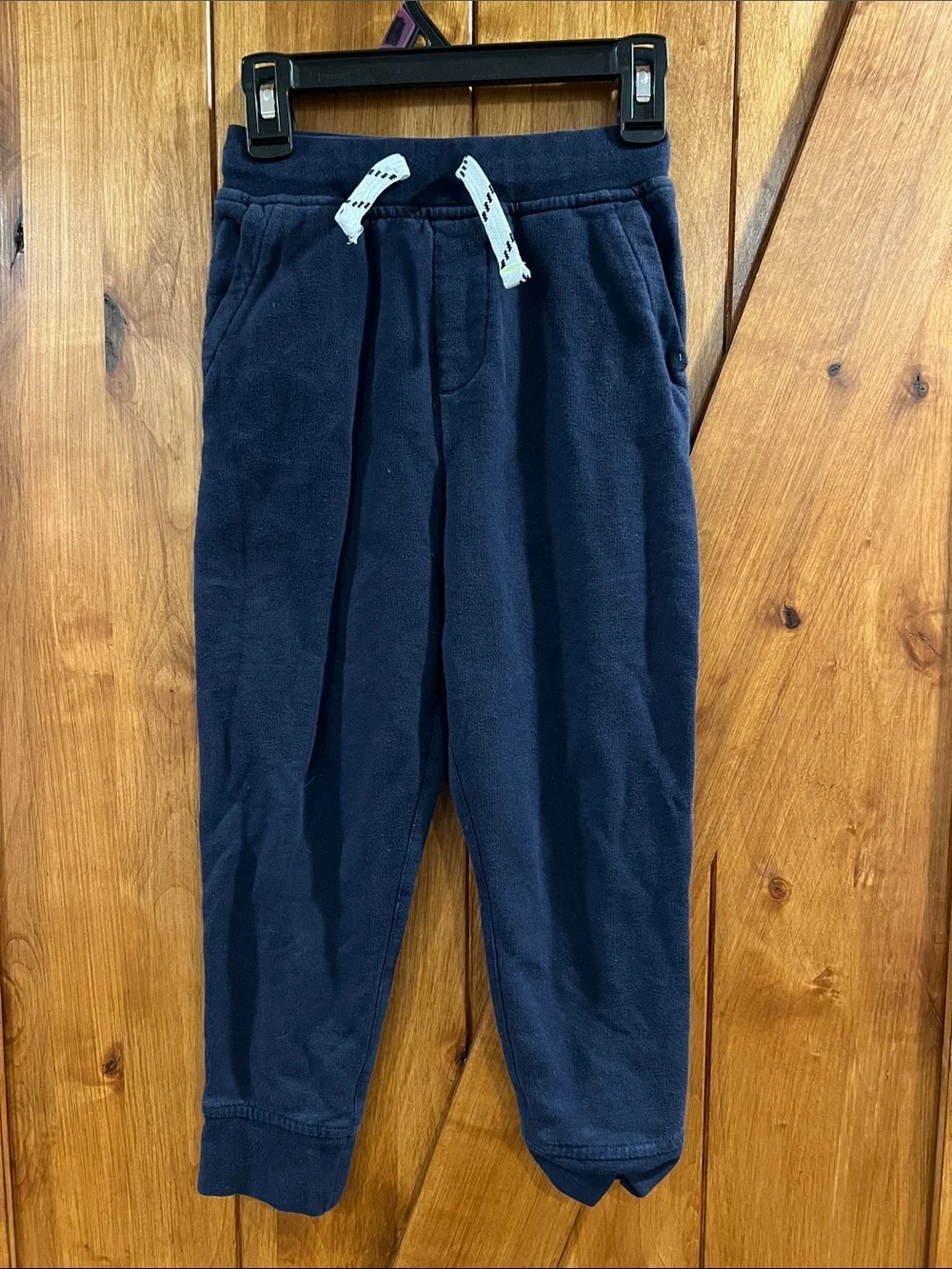 Crewcuts Navy Fleece Joggers with Contrast Drawstring